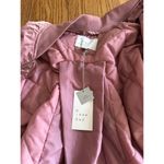 A New Day Women's Bomber Jacket - Dusty Rose, Berry Pink Mauve Quilted Size S Photo 2