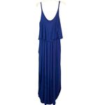 Sweet Lovely  By Jen Navy Maxi Dress Size Medium Photo 8