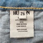 Hudson Jeans High Rise Button Fly Distressed Hem Denim Jean Shorts Size 28 Photo 6