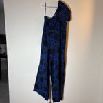 Kate Spade New York x Target One Shoulder Blue Floral Linen Jumpsuit Size 12 Photo 8