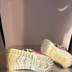 Gypsy Jazz Pink and Blue Moccasins with Playful Design​ Size 6.5 Photo 4