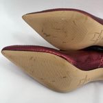 Marc Fisher LTD Boots Size 6 Haylian Point Toe Ankle Reptile Print Metallic Heel Photo 8