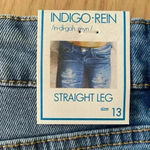 Indigo Rein 🆕 Straight Leg Distress Jeans 13🆕 Photo 12