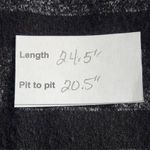 Market & Spruce  Black and Gray Stripe Knit Top Size Medium Black Stripe Top Photo 8