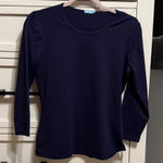J. McLaughlin  Deep Navy Long Sleeve Tee Photo 0