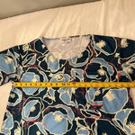 Boutique Poppyseed Floral Top TShirt Short Sleeve Small Photo 2