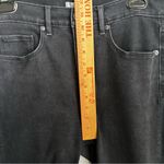 Loft High Waist Straight Crop Jeans Women’s size 28/6, Black with Frayed Hem Photo 10