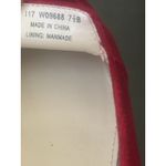 Cole Haan Women Marlee Skimmer Velvet Pointed Red /silver Size 7.5 Photo 1