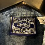 Hard Rock Cafe  /Denim/sleeveless/Philadelphia/extra button/XL-EUC Y2K Photo 2