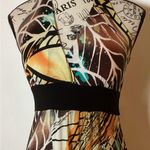 Body Central MAXI MULTICOLOR BOHO SUMMER HALTER DRESS BUILT IN BRA by  SIZE MED Photo 0