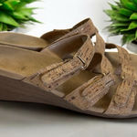 Vionic  Radia Gold Cork Wedge Comfort Sandals Women's‎ Size 7 Photo 0