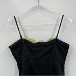 BCBGMAXAZRIA Y2K Strapless Mini Dress Size 4 Black Lime Green Photo 4