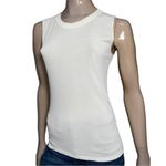 Nino Colombo Women’s Size S White Crewneck Knit Sleeveless Top Shirt Photo 1