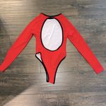 NWOT Swimwear Long Sleeve Open Back One Piece Photo 4