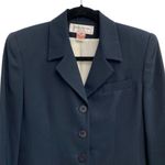 Jones New York Vintage Dark Navy Wool Blazer By Size 4 Petite Photo 2