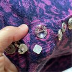 Delia's Romantic Sweater Vintage Purple Peplum Top Sweater Cardigan Womens M Photo 4