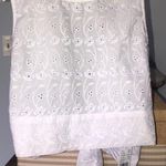 PacSun White Eyelet Tie Tank Photo 0