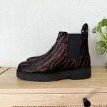 STAUD | NWOT Palamino Animal-Print Fur Chelsea Booties $425 Size 39 Photo 1