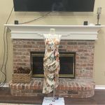 SheIn Green & orange abstract patterned satin dress / XS / Excellent condition Photo 5