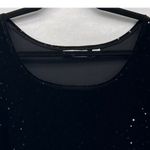 Susan Graver Womens Velvet Blouse Size 2X Sparkling Accent Evening Party Luxury Black Photo 2