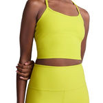 Beyond Yoga  NWT Slim Racerback Cropped Tank Citrus Pop Heather Yellow Medium Photo 0