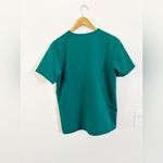 FIGS Women's Green V-Neck Short Sleeve Top Photo 2