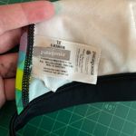 Patagonia  Women XL Pink Green Plaid Bikini Top Triangle Halter Tie Padded Summer Photo 4