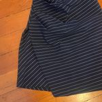 Mango Navy Pinstripe Mini Dress Photo 4