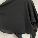 Invisible World Alaska Womens Kimono Jacket Hand Painted Silk Polyester Large Black Photo 10