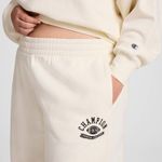 Champion  Women's Cropped Fleece Joggers - Cream 2X Photo 3