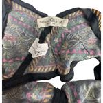 Natural Life Floral Bandana Scarf Style Halter Blouse Size Medium Photo 3