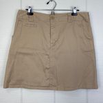 White Stag  Stretch Beige Tan Mini Skirt Skort Front Pockets Size 12 Photo 0
