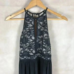 Juniors' Glitter Lace Black Mini Party Dress NWT 1/2 Size undefined Photo 2