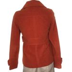 Charlotte Russe Short Coat Burnt Orange Button Front Womens Size Small Photo 1