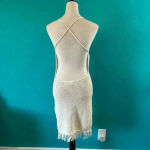 Reformation  Brandon Open Knit Mini Dress Gossamer Organic Cotton Open Back M Photo 7