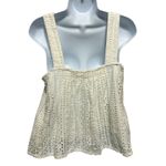 Sundance Women Babydoll Tank Top S Ivory Boho Cottage Indie Parisian Festival Photo 1