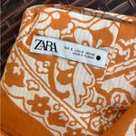 ZARA  Orange Paisley Mini Skirt Set Photo 10