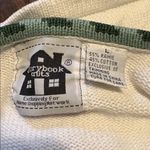 Storybook Knits Large White Cardigan with Embroidered Insects Photo 2