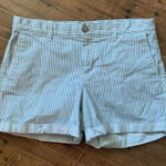 Gap girlfriend 4” black and white striped size 6 shorts Photo 0