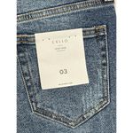 Cello  Jeans Sz 3 Womens High Rise Straight Leg Raw Split Hem Denim Jeans Photo 4