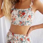 Forever 21 Satin Floral Two Piece Sleepwear Set Photo 1