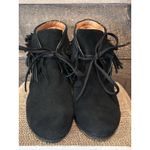 Gentle Souls Bettie Black Suede Fringe Bootie women's size 9.5 leather Photo 2