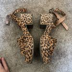 Seychelles  Leopard Cheetah Platform Sandals Photo 1