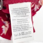 Madewell  Crimson Red Bird of Paradise Button Back Top Blouse L9189 Size XS Photo 7