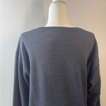 PINK - Victoria's Secret  Lounge Dark Gray & Plaid Crewneck Sweatshirt Size M Photo 6