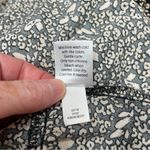 Nine West Button Front Tiered Drop Waist Mini Dress in Cheetah Ditsy Medium Photo 7