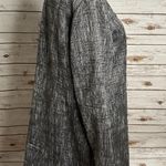 Chico's  corpcore grey/black/white metallic tweed open front overcoat Size 2 Photo 5