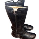 UGG  Black Leather & Sheepskin Tupelo Moto Tall Women’s Boots size 7 Photo 2