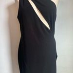 Boohoo cut out black one shoulder bodycon sleeveless dress NWOT 10 Photo 0