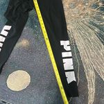 PINK - Victoria's Secret Victoria’s Secret Pink-Logo Black Leggings M Y2K Athleisure Sport Streetwear Y2K Photo 8